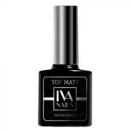Iva nails, Top matt silver snow 8ml